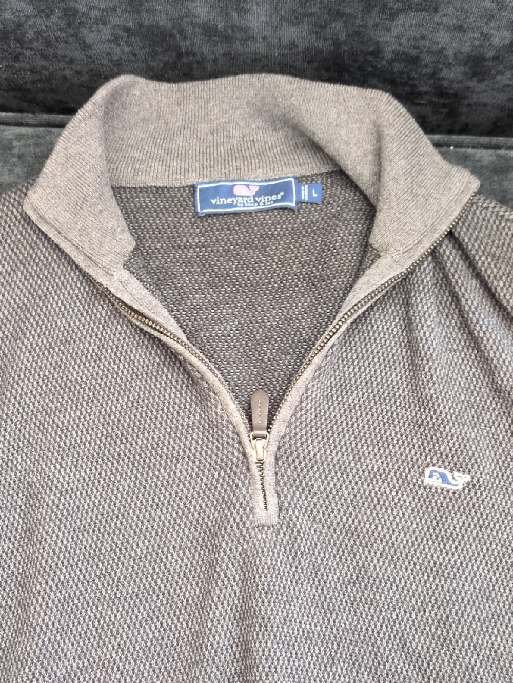 Vineyard Vines Men's Zip-Up Sweater - Brown